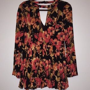 Free People Floral Tunic